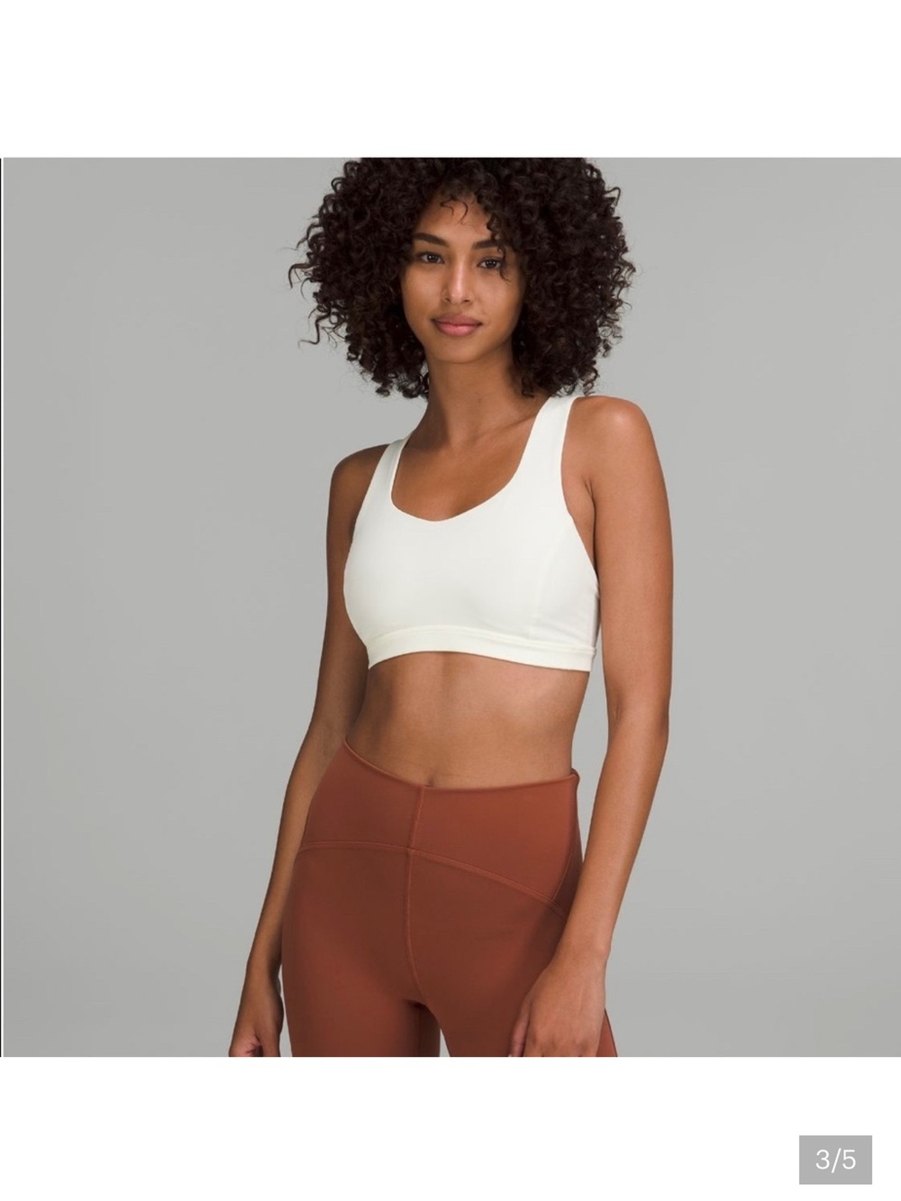 Lululemon Women’s Scoop Neck White Sports Bra